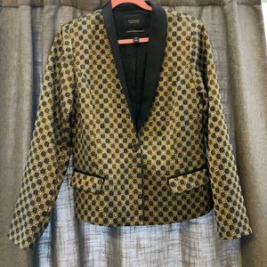 Scotch & Soda Gold Flower Blazer